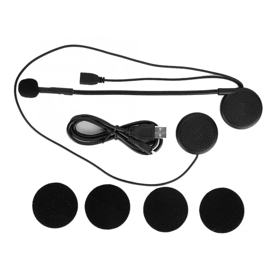 Шлем Bluetooth гарнитура-шлем Стерео bluetooth наушник для внутренней связи Hands-Free гарнитура Черный Bluetooth мотоцикл