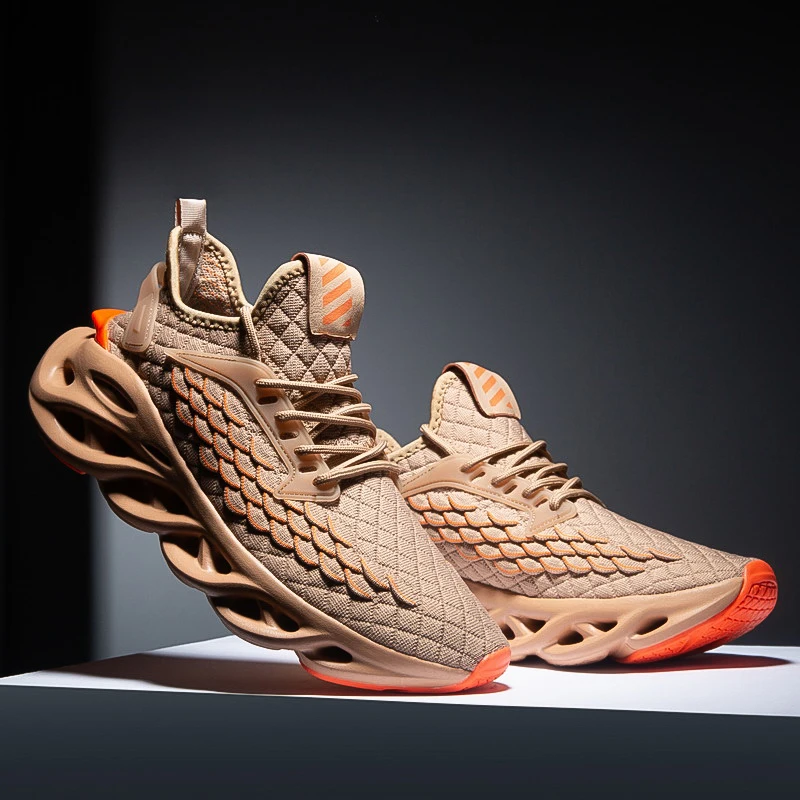 

2020 Hot Sales Men's Sports Training Sneakers Comfortable Mesh Cushioning Sports Shoes Non-slip Tennis Casual Running Shoes 46