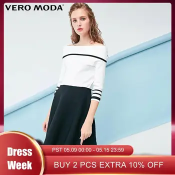 

Vero Moda Women's Boat Neck 3/4 Sleeves Dress | 319146515