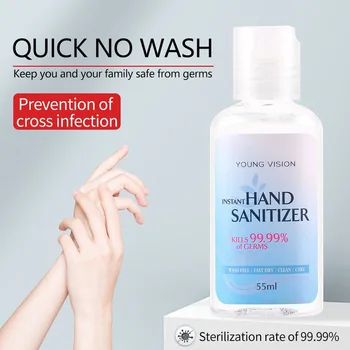 

1000PCS DHL 55ML Disposable Gel Alcohol Sterilization Lotion Disinfectant Portable Antibacterial Water-Free Hand Sanitizer