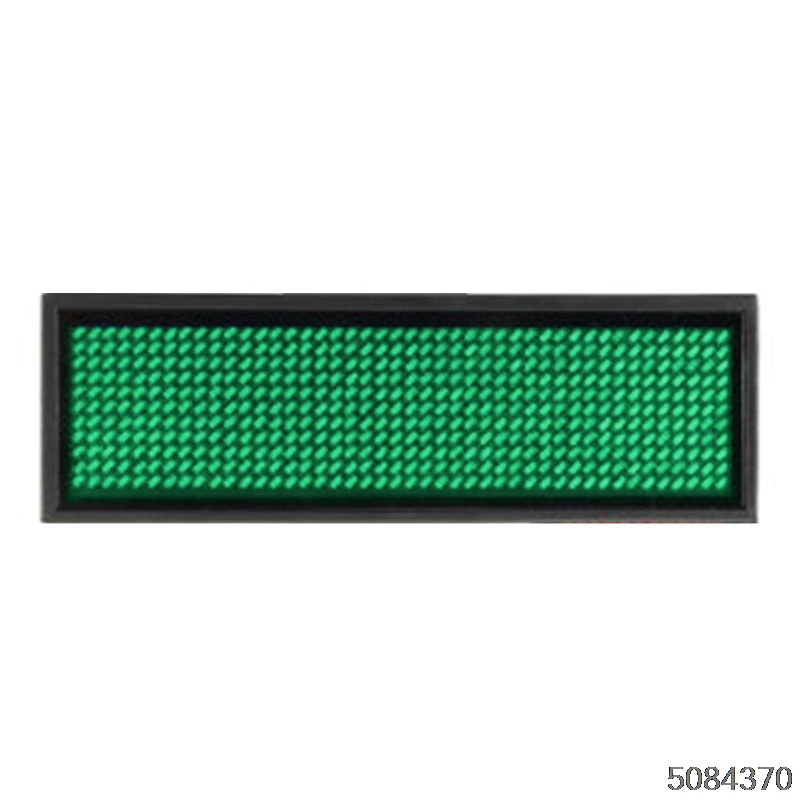 9FF900049-GN Светодиодный мини-цифровое имя, сообщение, значок, знак, визитная карточка, экран - Цвет: 9FF900049-GN