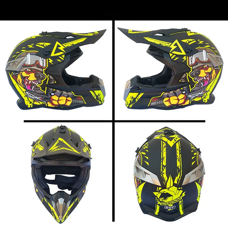 Motorcycle cross helmet for motorcycle helmet down MTB DH off road motorcycle cross racing helmet point with goggles