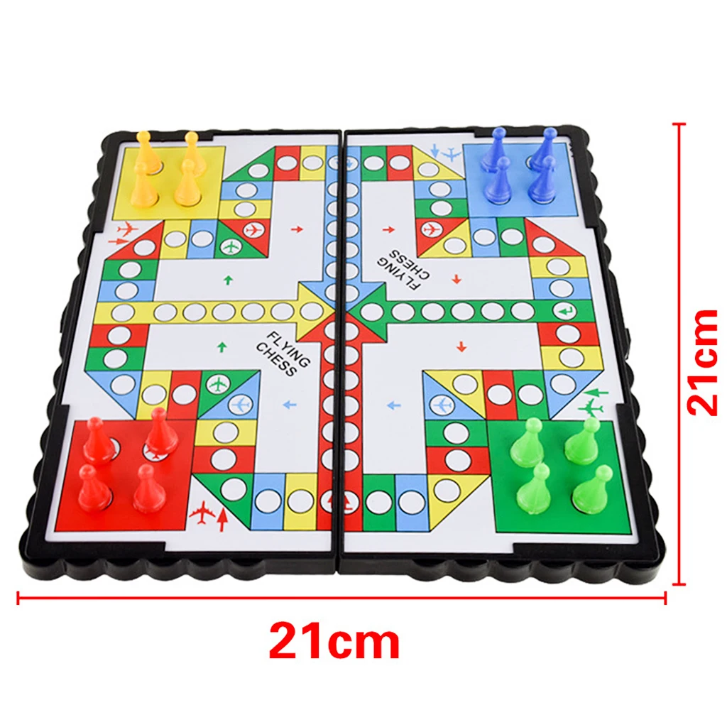  Travel Board Game Plastic Flying Chess Kids Adult Party Game Set