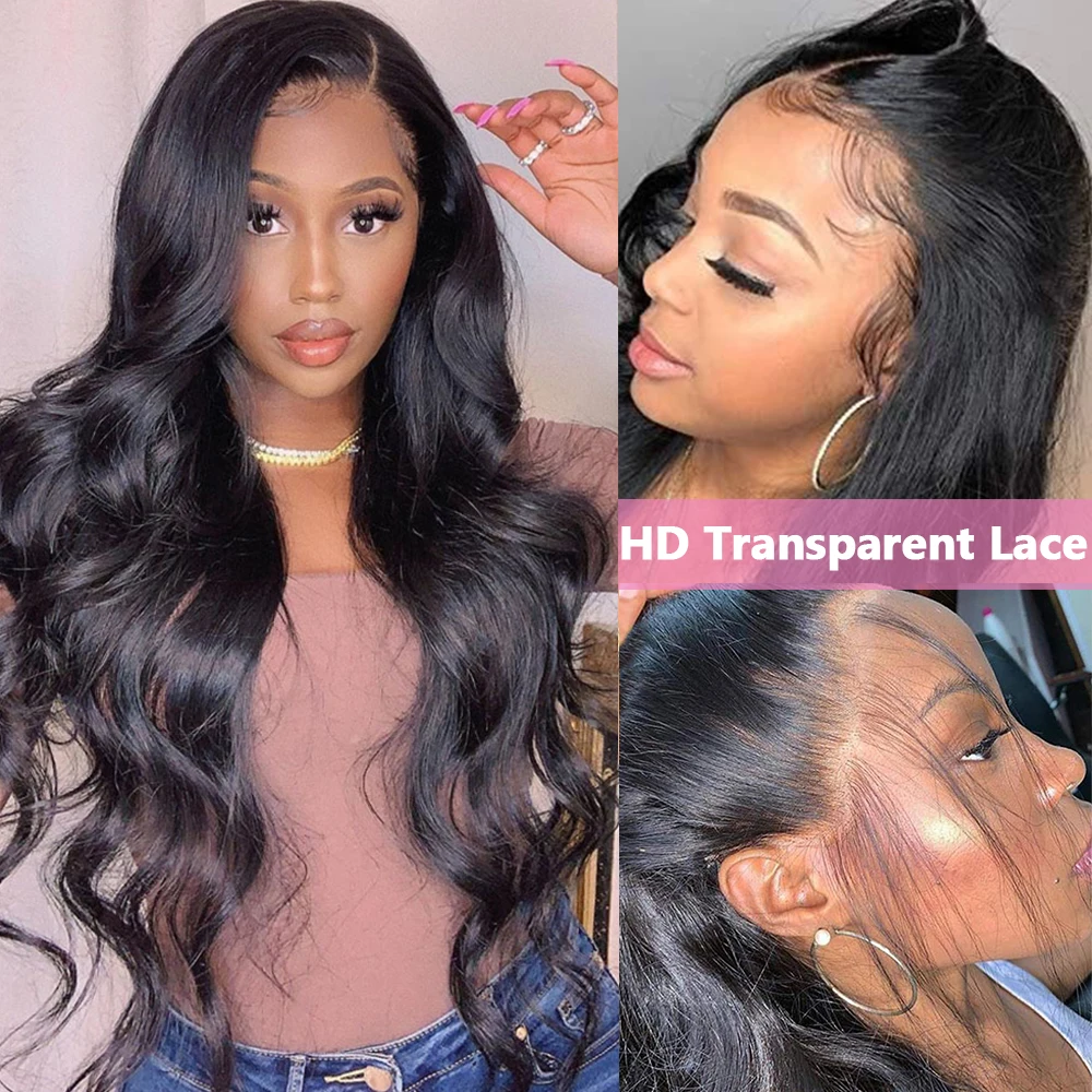 Body Wave Lace Front Wig Pre-plucked Lace Frontal Human Hair Wigs 200 density Glueless 13x6 HD Lace Frontal Wig For Women