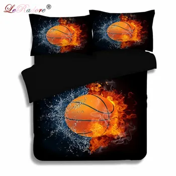 

LeRadore 3D Football Printed Bed Bag Sets Bedding Set 3 Pieces Polyester Quilt Cover with Pillowcases Home Textiles FreeShipping