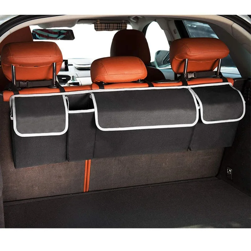 Car Storage Bag  Trunk Organizer Trunk Backseat Storage Organizers for CarTruck SUV Organizers Pocket Oxford Cloth Back Seat