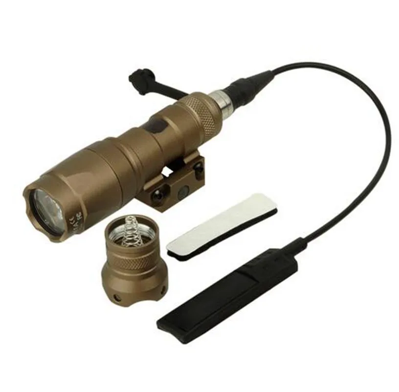 DE M300 светодиодный фонарик CREE Mini Scout 20 мм rail rifle scope mount для охоты - Цвет: DE