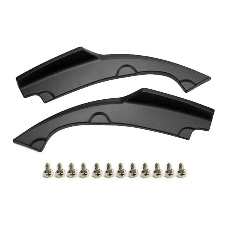 

2Pcs Car Rear Bumper Lip Splitter Lower Corner Valance Covers Spoilers Apron Corner Valance for Honda for Civic 4DR 2016-2018