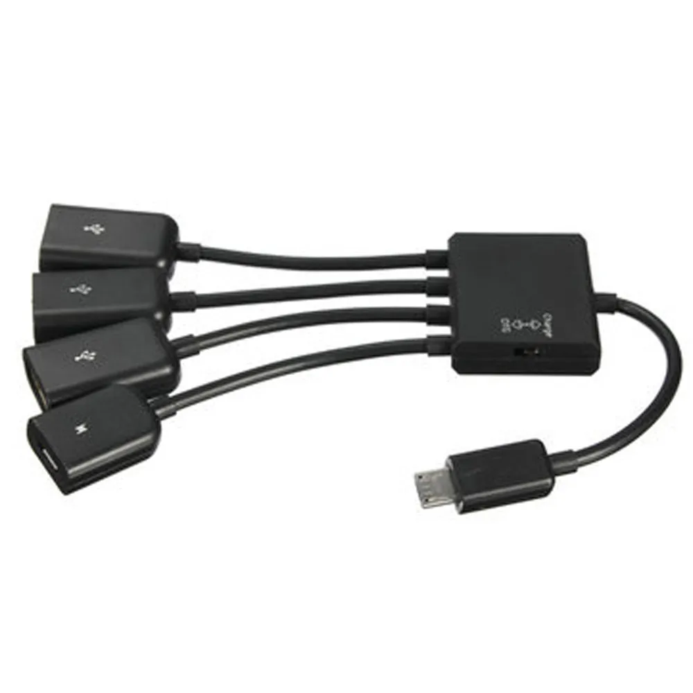 4 в 1 микро-USB Кабель-адаптер для зарядки хоста OTG Hub Samsung Galaxy S2 Note S3/S4/S5 Tab3 8 0 927 #2 |