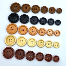 

Wooden Sewing Buttons Diy Kids 18mm Black Round Decorate Crafts For Clothing 4-Holes Supplies Handiwork Accessories buttons