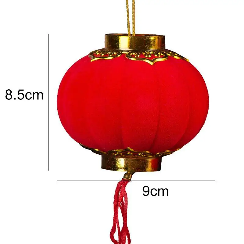 

16xRed Traditional Chinese Lanterns For Festival Wedding Hanging Lanterns Decor