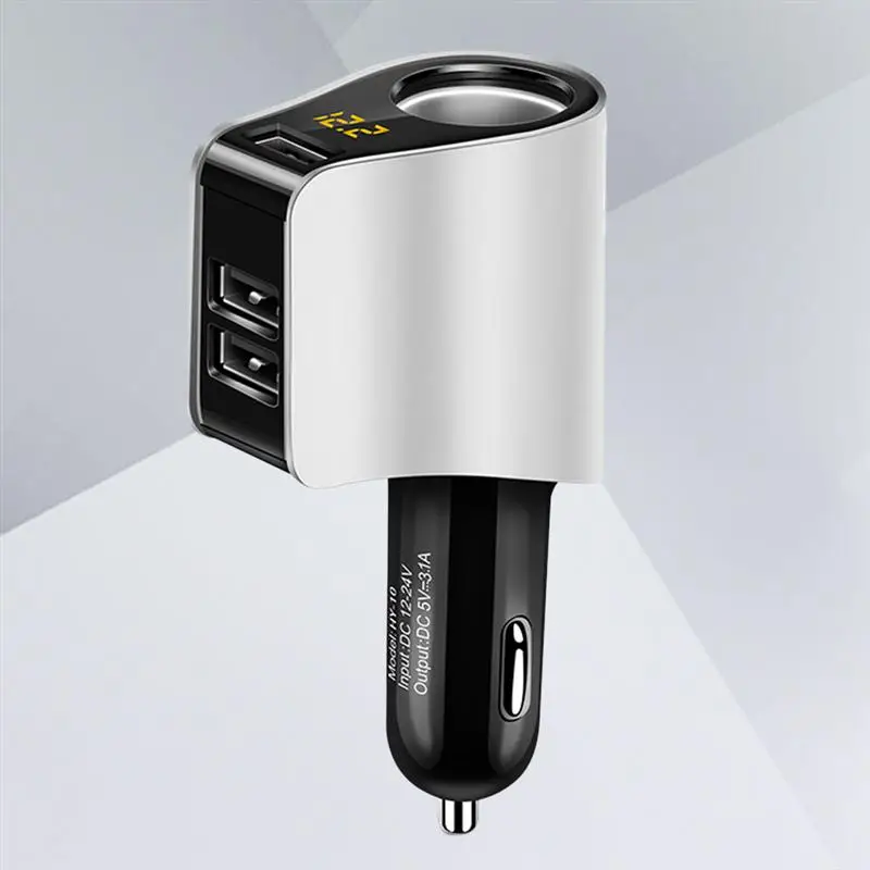 12-24 в 80 Вт автомобильный тройной USB двойной адаптер для автомобильного прикуривателя разветвитель конвертер автомобильное напряжение Диагностика прикуривателя
