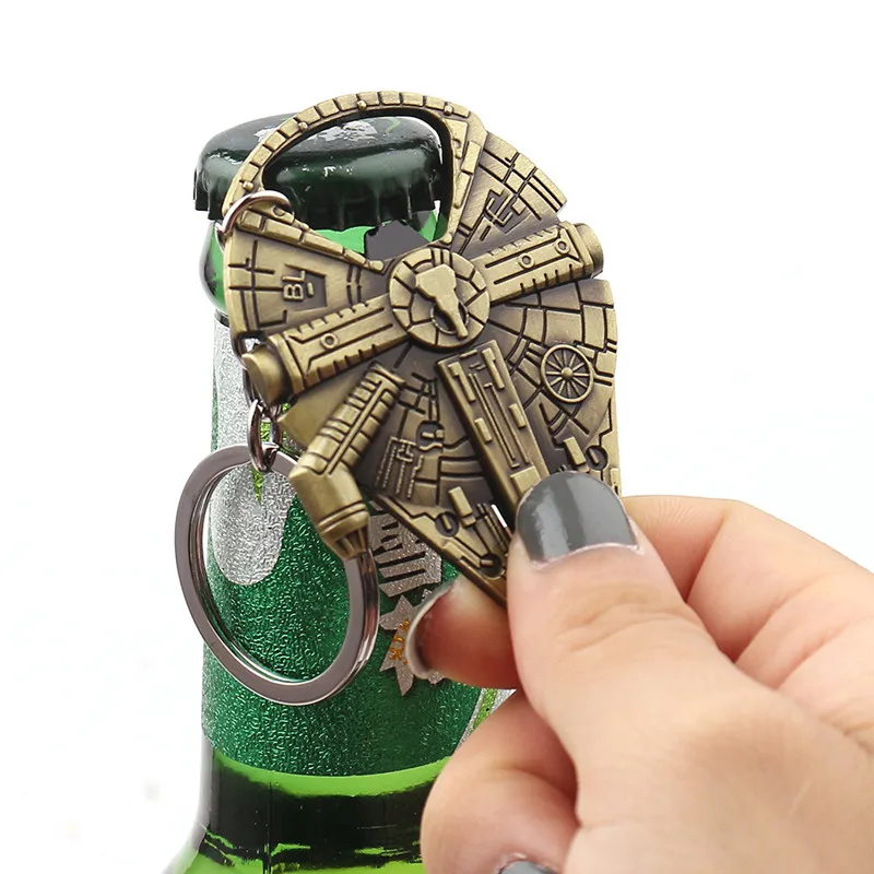 1pcs Hammer Shaped Beer Bottle Opener Portable Keychain Metal Tools Infinity Thanos Gauntlet Soda Glass Caps Remover Openers