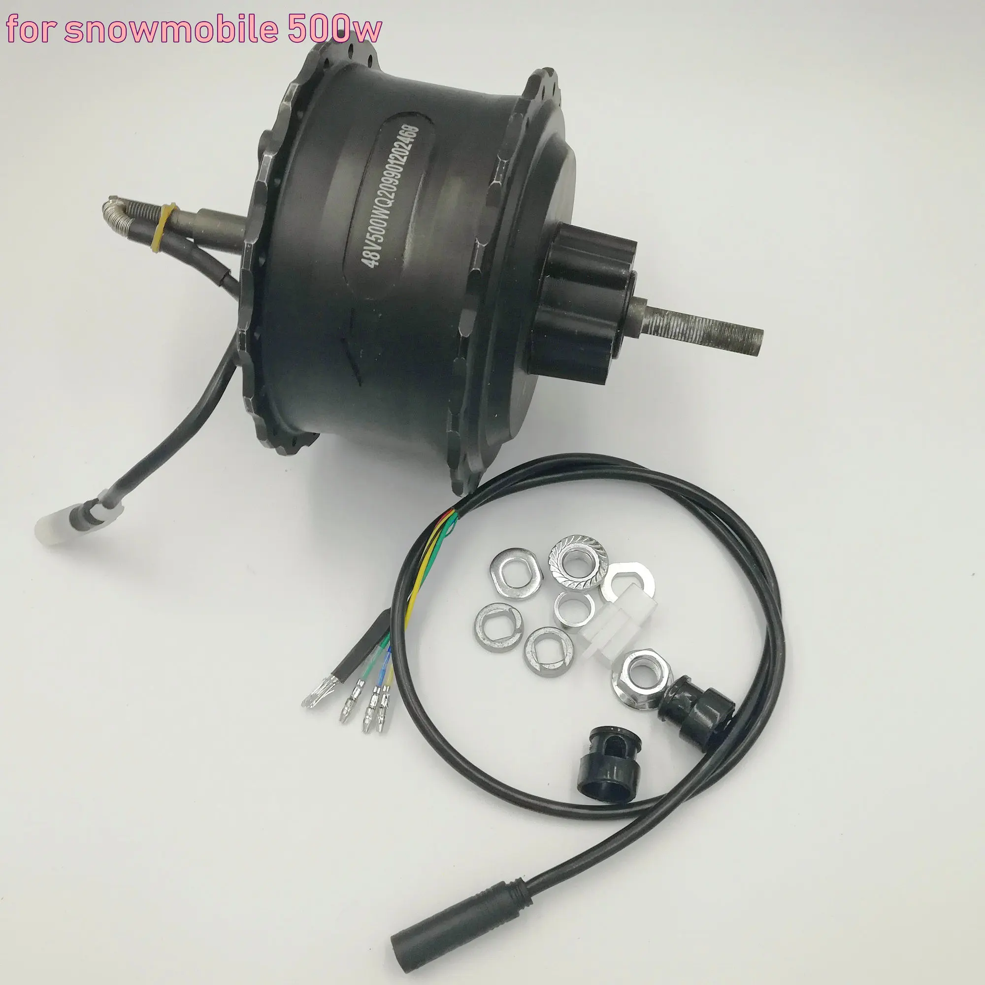 Бесщеточный спицевой мотор 36v48v60v500W для снегохода/вездехода