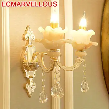 

Sconce Lampara De Techo Colgante Moderna Badkamer Verlichting Crystal LED Wandlamp Luminaire For Home Bedroom Light Wall Lamp