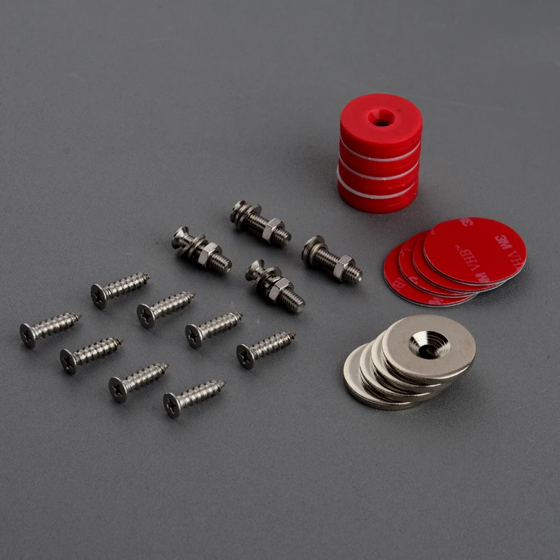 

4pcs Super Imanes Neodymium N52 Magnet Strong Led Camera Fixing Base Double Side Design Magnets Fixing Base with Plastic Coated