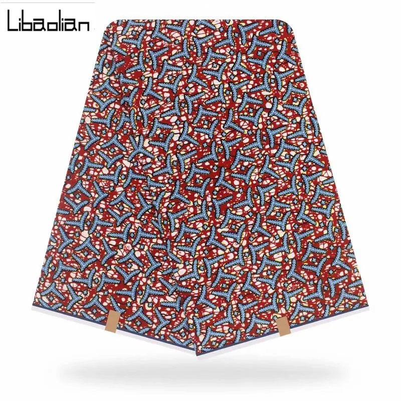 Оригинальная Настоящая Африканская ткань с восковой печатью батик ткань Анкара африканская голландская восковая печатная ткань для платьев хлопок Анкара ткань оптом F11-7