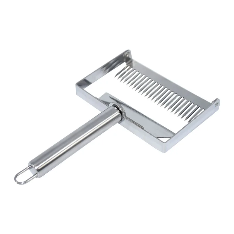 Stainless steel Брендовые многофункциональные инструменты для пчеловодства из нержавеющей стали, вилка для разматывания, размер L, подходит для пчеловодства, инструмент для меда, гребень, скребок - Цвет: Stainless steel