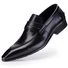 Italian Men Dress Shoe Party Genuine Cow Leather Formal Shoes Wedding Shoes Men Flats Oxfords Slip On Fashion Loafers Italian Men Dress Shoe Party Genuine Cow Leather Formal Shoes Wedding Shoes Men Flats Oxfords Slip On Fashion Loafers