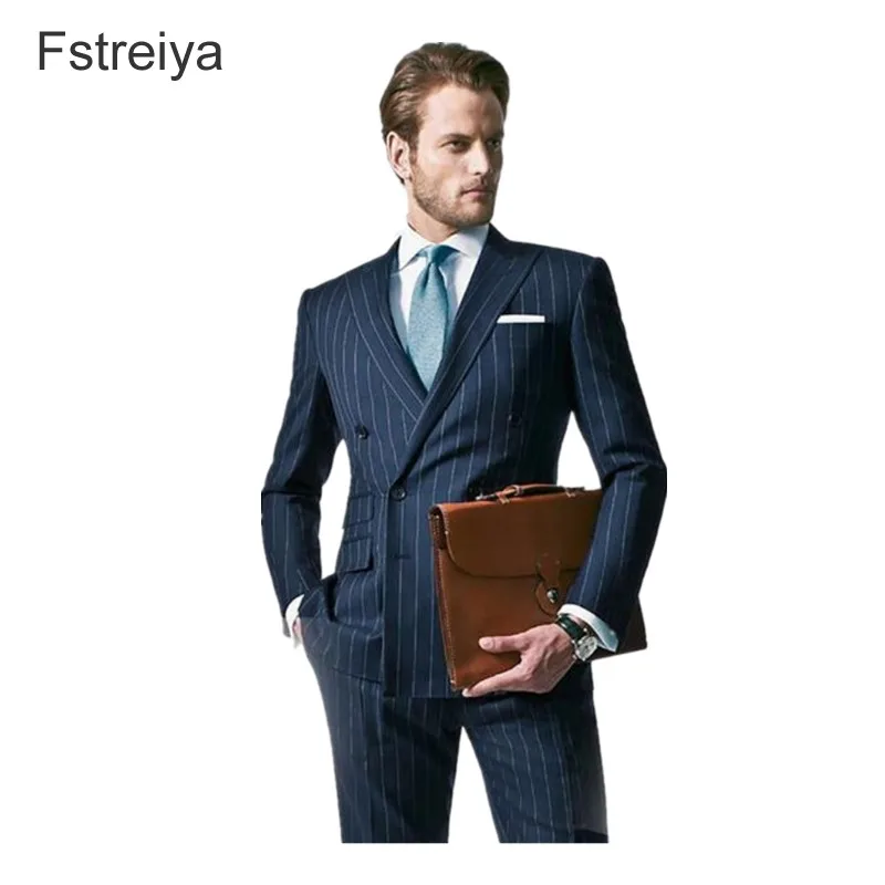 

Costume homme suit men coat pant jacket 2 piece double breasted slim fit custom made wedding suit for men customized men clothes