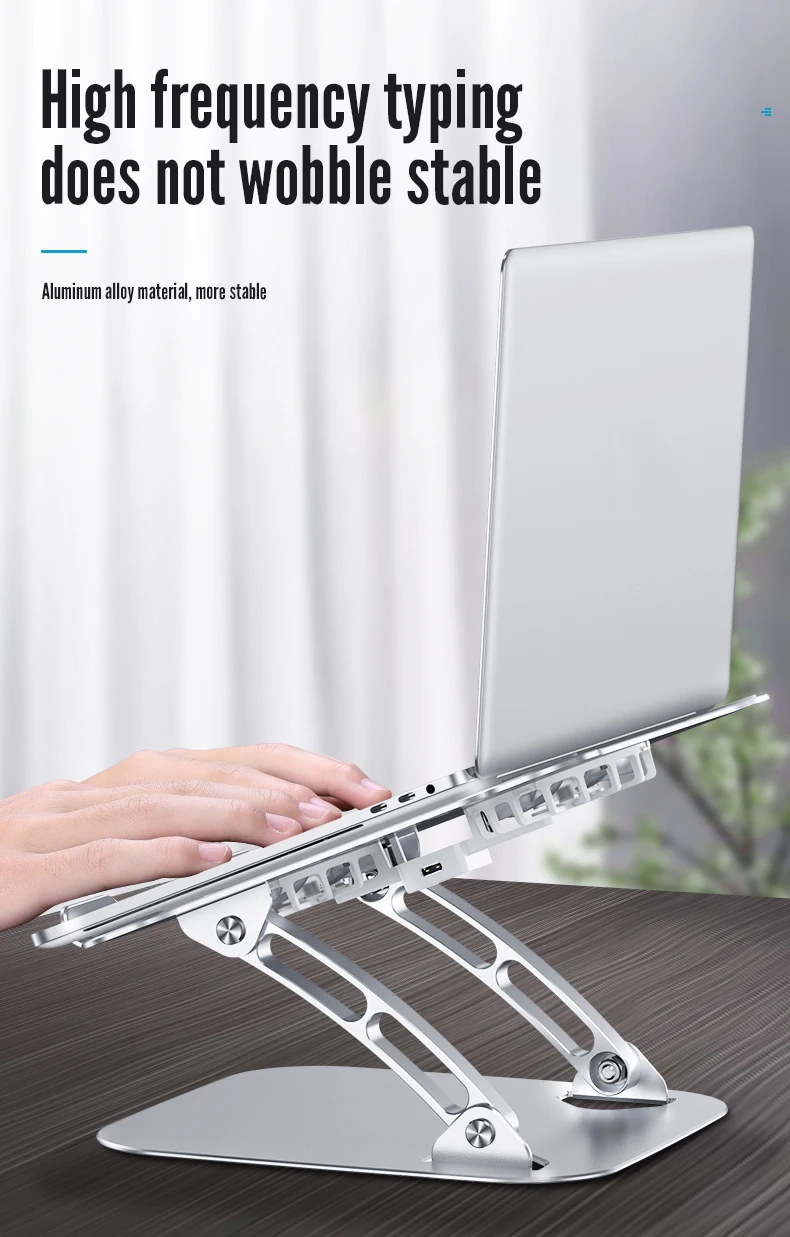 Laptop Foldable Stand Dual Fan Aluminum Alloy V4 19 Haa5f077069e74e49aaf5955d76df60c7X