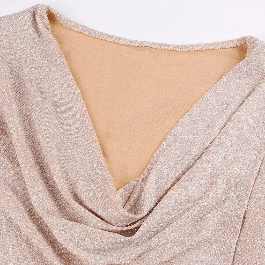 Женское мини платье с блестками вечерние платья длинным рукавом и v образным