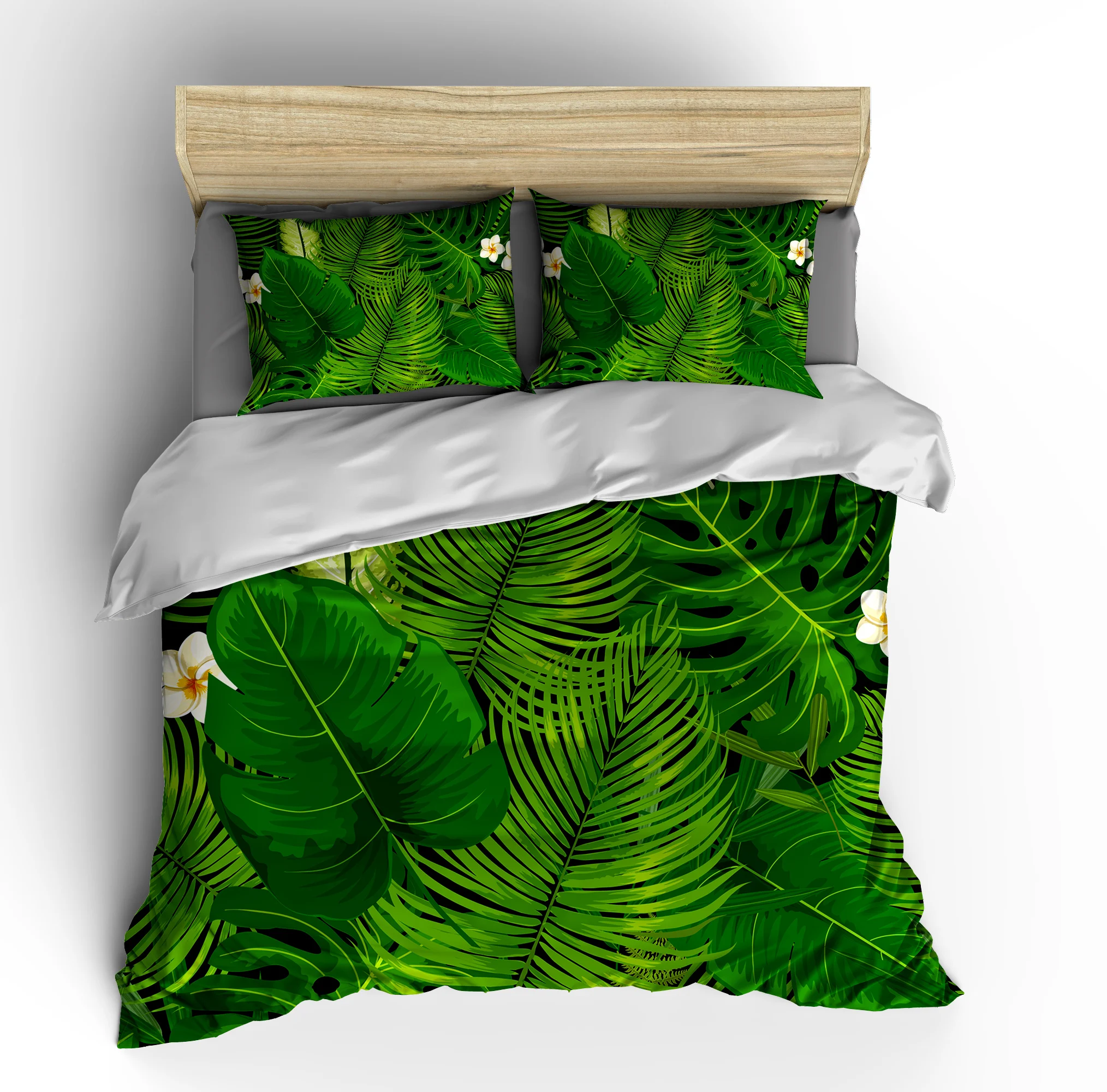 3d Bedding Sets Palm Leaf Picture Duvet Cover Set Four Seasons