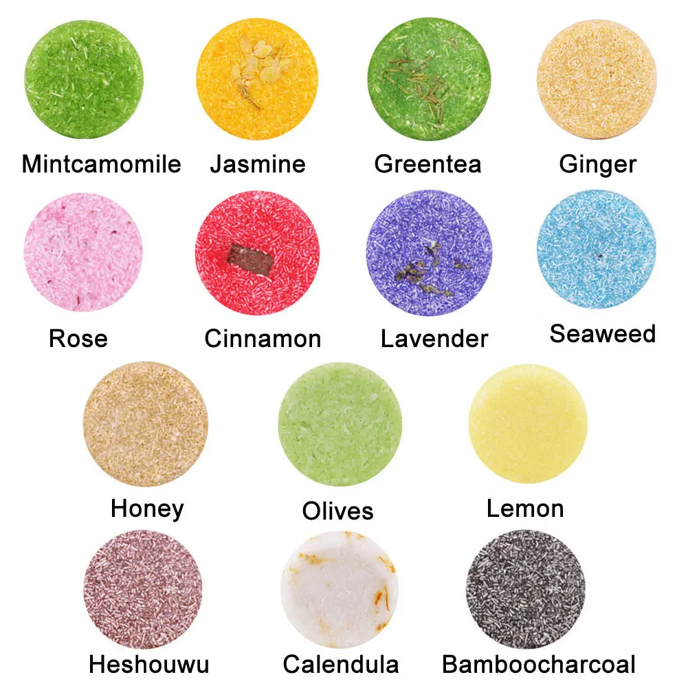 Fashion Handmade Hair Shampoo Soap Cold Processed Shampoo Bar 100 Pure