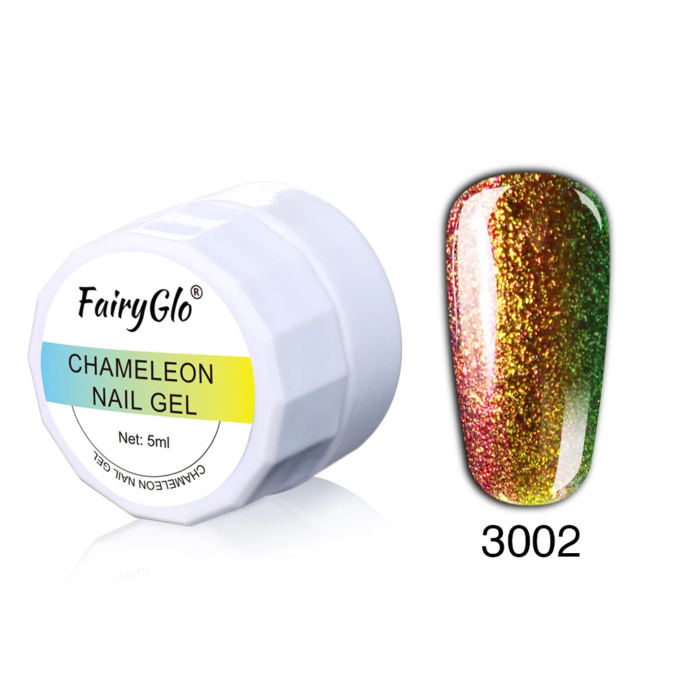 FairyGlo 5 мл Хамелеон Ультрафиолетовый Гель-лак замочить от длительного окрашивания Гель-лак для ногтей УФ-гель для ногтей лак для ногтей - Цвет: 3002