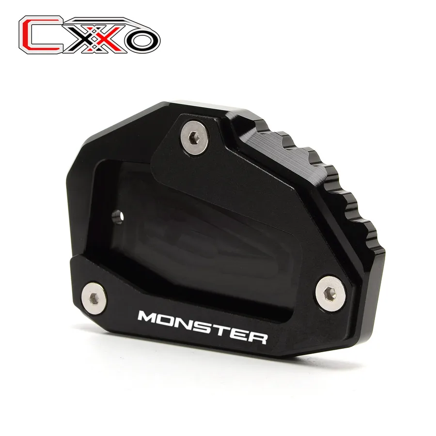 Для Ducati MONSTER 795 796 821 1200 1200S с логотипом алюминиевая боковая подставка удлинитель