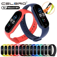 100 Uds para Xiaomi Mi Band 5 Correa de silicona de repuesto Correa Mi banda 5 colores Correa 5 Pulsera correas(China)