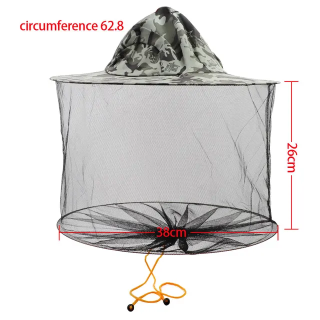 Méhészeti Kalap Professzionális Szúnyoghib Rovar Sapka Kültéri Védő Méh Ellenállás Nettó Háló Fej Arc - Image 2