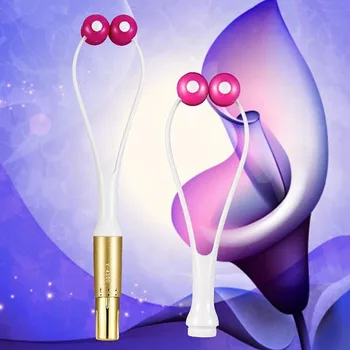 

DropShipping Beauty Face Massager with Thin Face-lift Elastic Wheels Roller Massage Beauty Tool Facial Massager