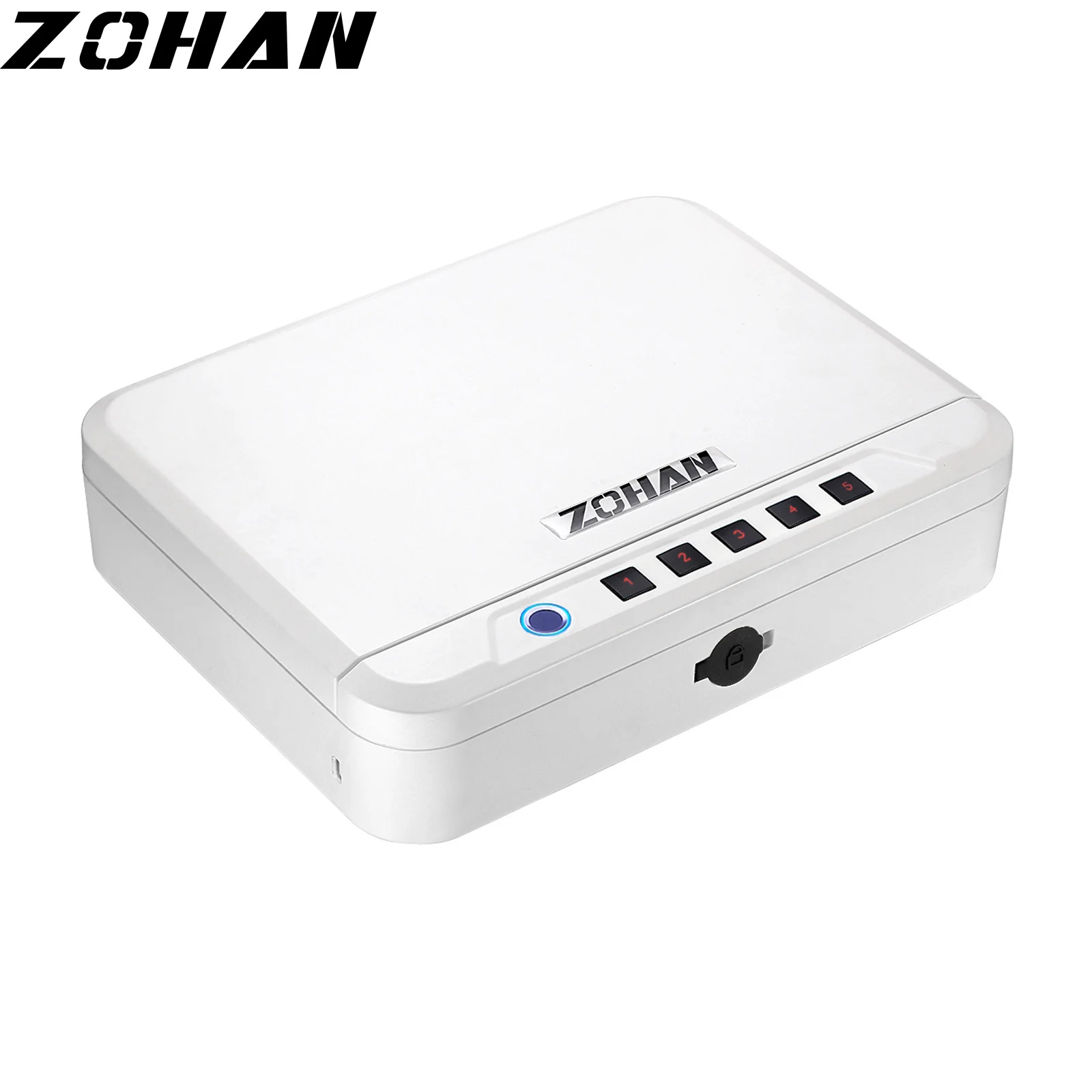 ZOHAN Safe Box Digital Fingerprint Strongbox Gun Smart Locker for Pistol Money Fireproof Deposit Boxs Electronic Security Case