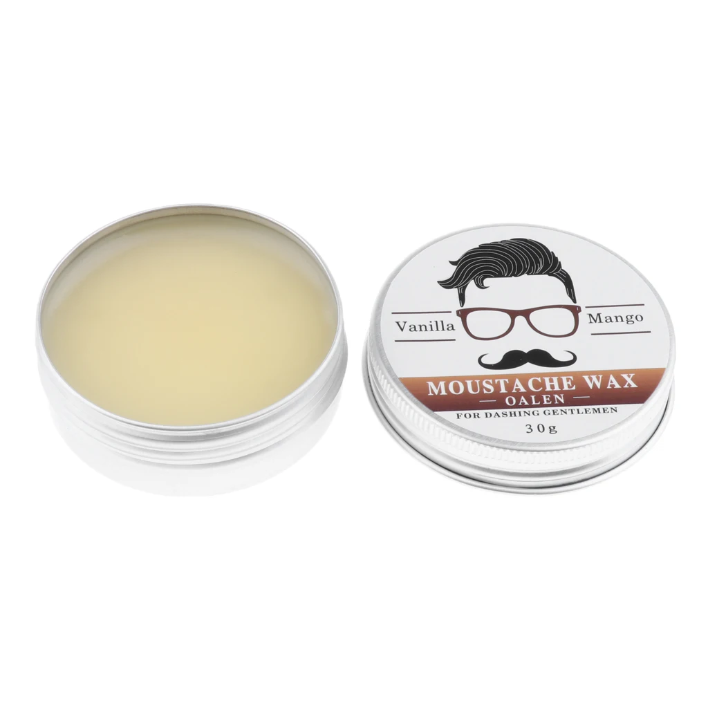 30g Men Beard Wax For Styling Beeswax Moisturizing Smoothing Gentlemen Beard Care Hair Loss Products