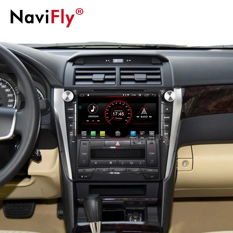NaviFly 2G+ 16G Android 9,0 9 дюймов Автомобильный dvd-плеер радио для TOYOTA CAMRY Автомобильный мультимедийный gps-навигатор с wifi Bluetooth