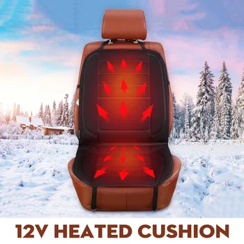 

12V Automobiles Heated Car Seat Cover Auto Cover Car Seat Protector Cashmere Electric Heating Cushion Warmer Winter