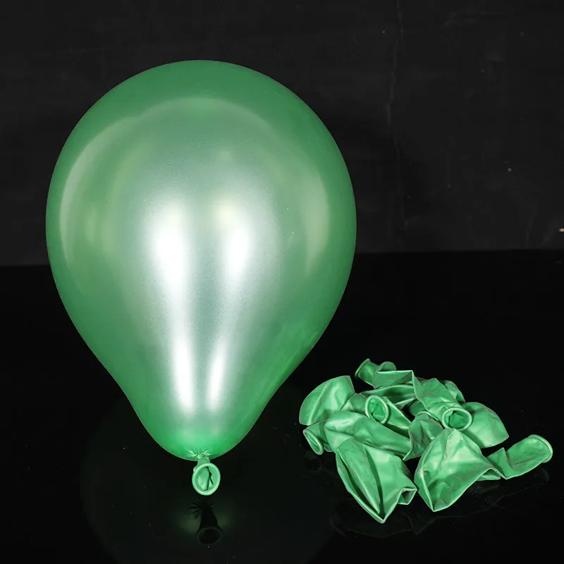 Light green 10 шт. на день рождения воздушные шары 10 дюймов 1,5g латекса воздушный шар с гелием утолщение жемчужные вечерние шар вечерние бальные детские игрушки шарики для свадьбы - Цвет: Light green