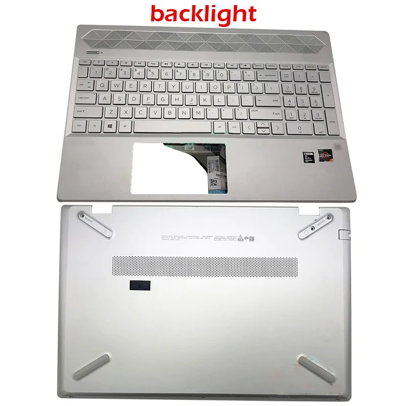 For HP Pavilion 15-CS 15-CW Laptop LCD Back Cover/Hinges/Hinge Cover/Palmrest Backlit Keyboard/Bottom Case L28379-001 L24753-001 