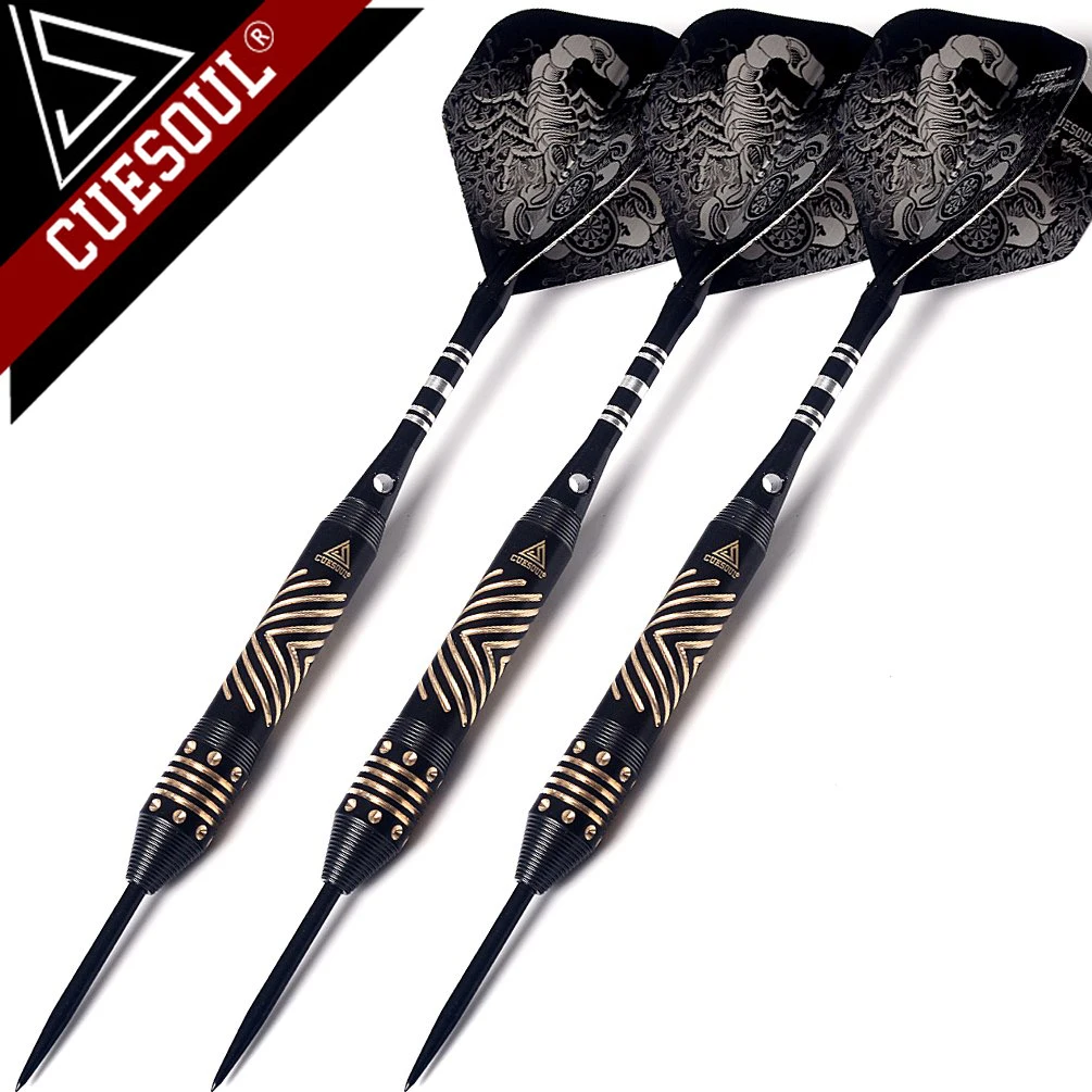 24g Профессиональная серийная Дротика cuesul Black Scorpion 22 г 24 г 26 г стальная Дротика s Black Dardos Body с черным валом Dardo - Цвет: 24g
