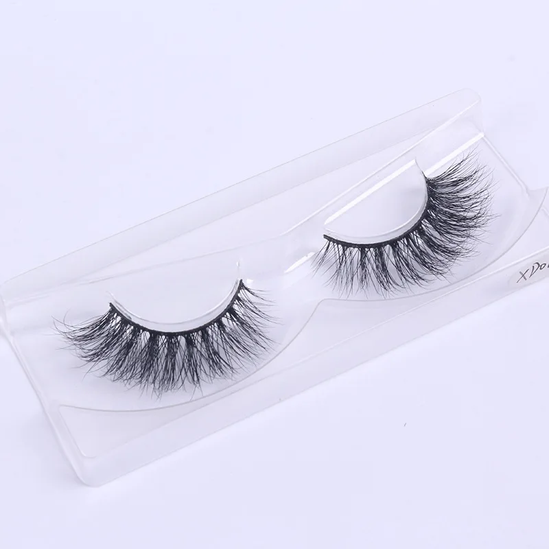 XD016 Mink Fur Eyelash Hand-made Eyelash Lengthening Densely Currently Available Supply