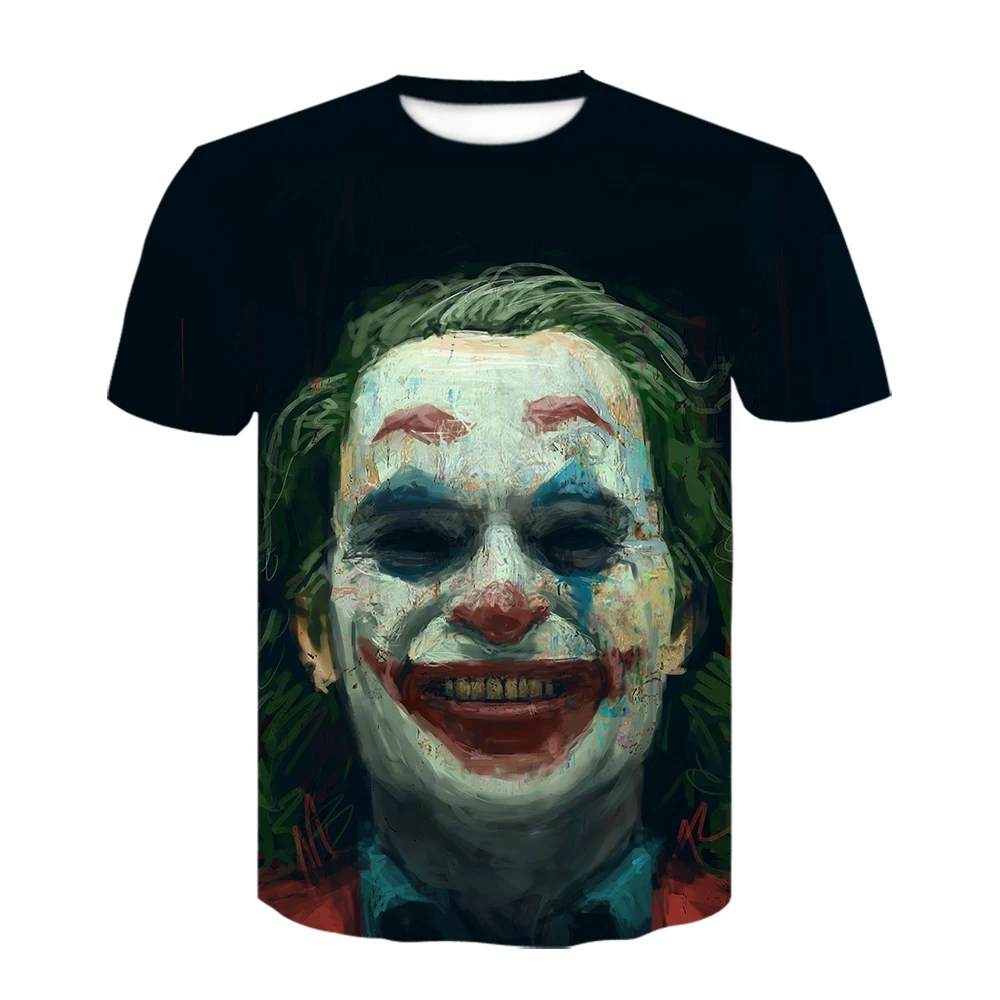 Харадзюку, летняя Новинка, клоун, 3D принт, футболка для мужчин, Джокер, лицо, повседневная мужская футболка, клоун, короткий рукав, Забавные футболки, топы - Цвет: D-781