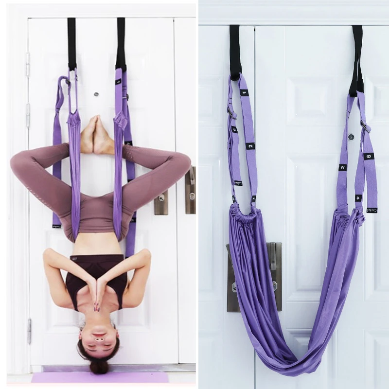 Aerial Yoga Rope Portable Stretching Split Exercise Elastic Rod Bent Down Lower Waist Inverted Trainer Fitness Shaping Equipment | Спорт и