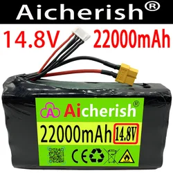 18650 Li-Ion Battery 14.8V 22Ah 4S4P 16.8V High Capacity UAV Rechargeable For Various RC Airplane Quadrotor Etc XH2.54-5P XT60