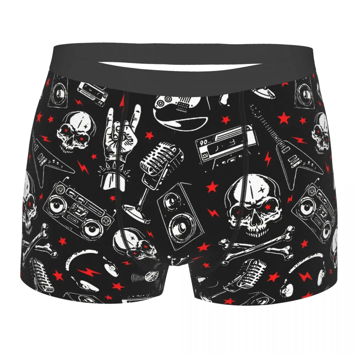 

Heavy Metal 1960s Punk Concert Music Festival Hard Rock Gift Underpants Cotton Panties Men's Underwear Print Shorts Boxer Briefs