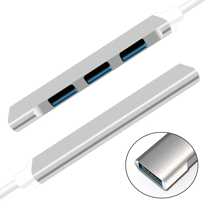 Мульти Usb 3,0 Тип C концентратор 4 Порты и разъёмы сплиттер адаптер Мощность Интерфейс Для iMac MacBook Air Usb3.0 ПК портативный компьютер