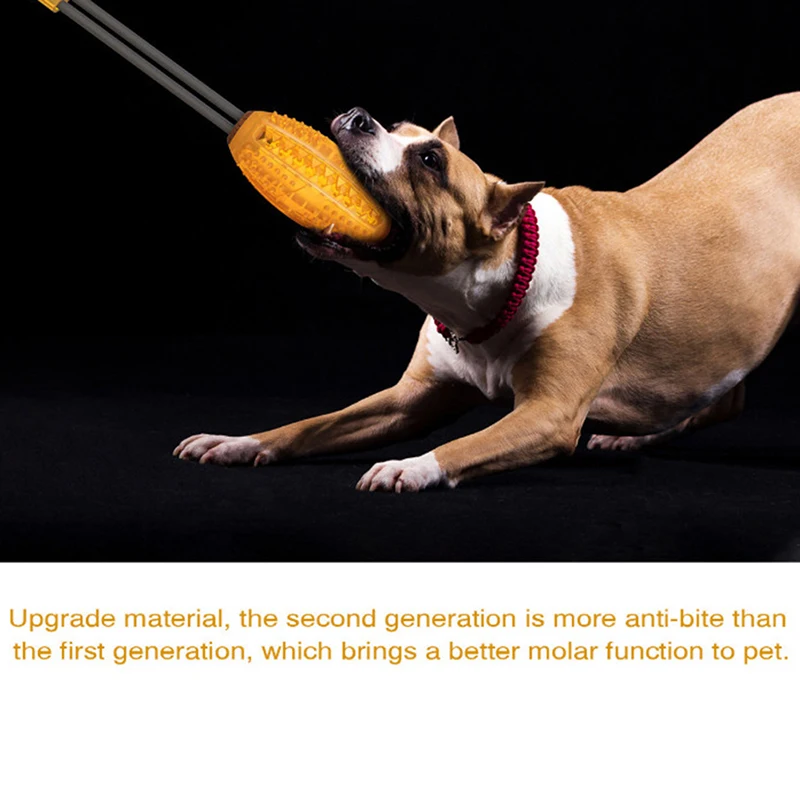 Dogs Cleaning Tooth Food Dispenser Dog Molar Bite Toy Multifunction Pet Chew Toys Double Suction Cup Dog Pull Ball