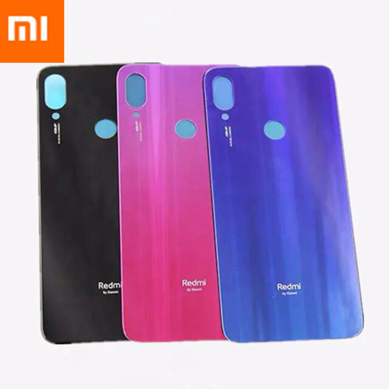 

100% Original Xiaomi Redmi note7 Phone Case Battery Back Cover Glass Panel Rear Door shell Housing Case For Redmi note 7 7Pro