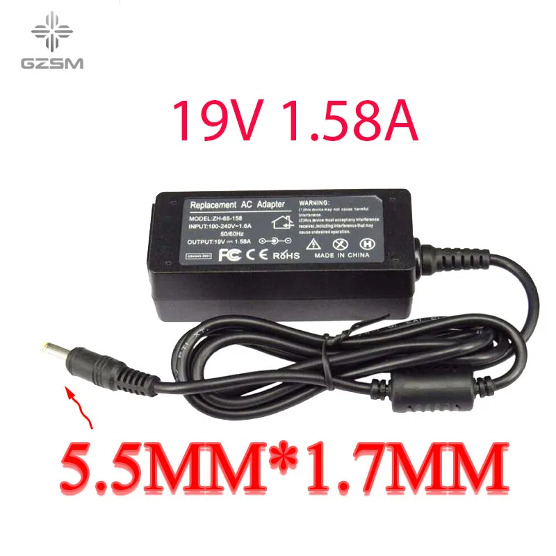 19V 1.58A зарядное устройство для ноутбука Dell inspiron Mini 9 адаптер Mini 10 1010 блок питания для ноутбука A90 PP19S PP39S Carregador portatil