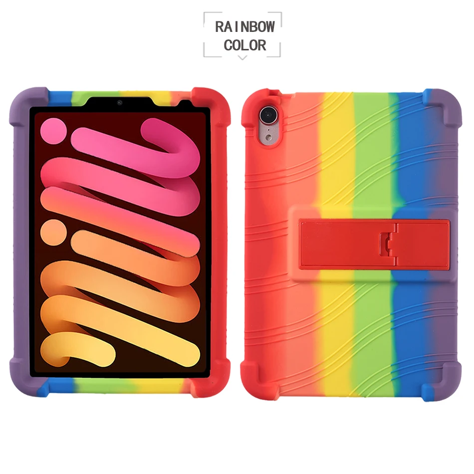 Universal Soft Silicon Stand Cover with Protective Back